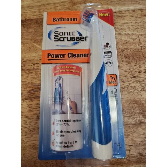 Sonic Scrubber Bathroom Tool Power Cleaner Tool for Tubs Showers Sinks Tiles New - Picture 1 of 2